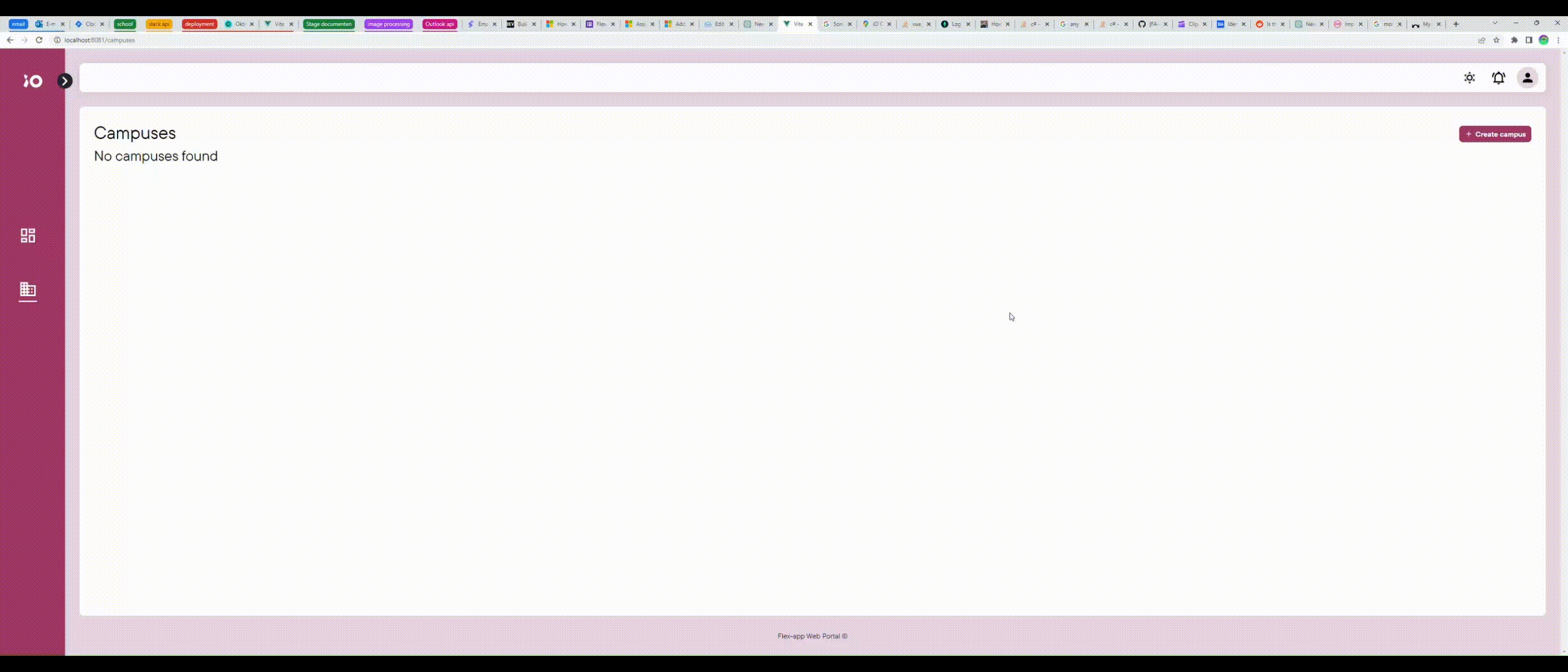 Demo of the web portal